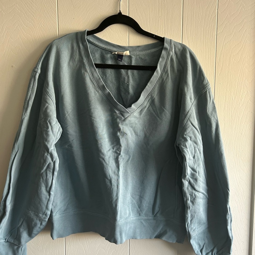 Universal Light Blue V-Neck Top